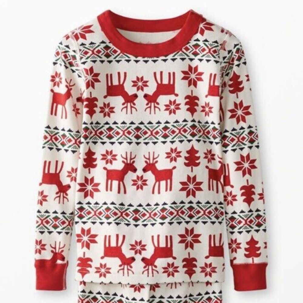 Hanna Andersson Red and White Kids Pajama Top